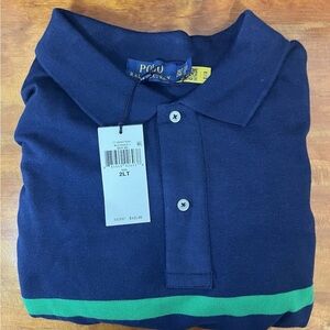 Polo Ralph Lauren Men's MULTI COLOR STRIPED Crew-Neck Classic Fit Shirt 2XL-Tall